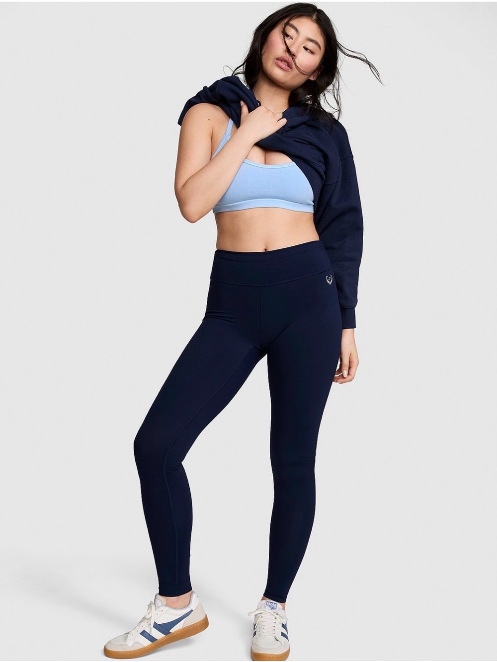 VICTORIAS SECRET PINK RUCHED RELAY LEGGINGS